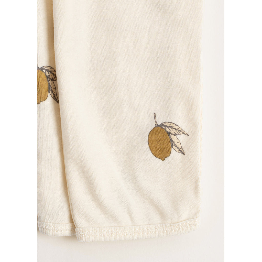 Konges Sløjd Newborn Onesie Bodysuit, Lemon – Size 0–6 months.
