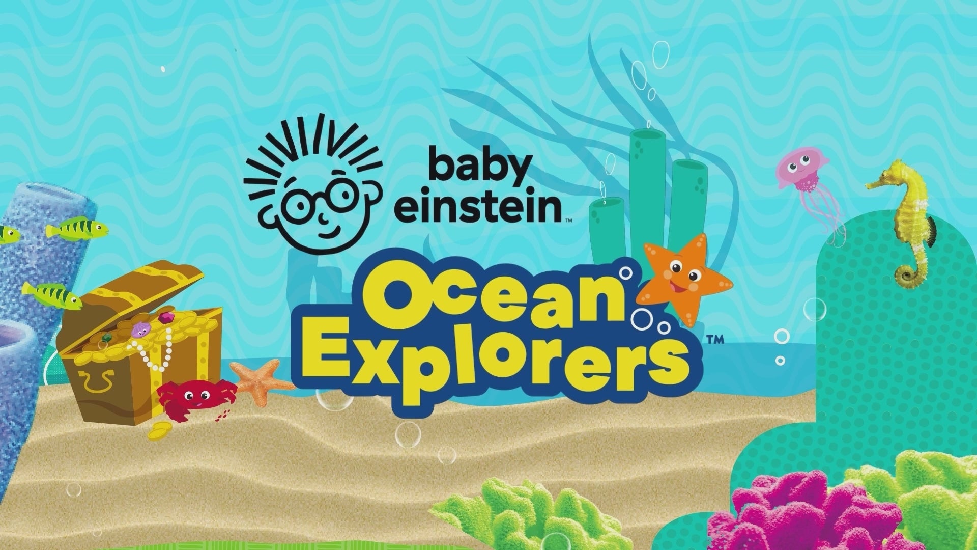 Video af Baby Einstein Ocean Explorers Neptunes Musical Discovery – blød musikskildpadde med lys, lyde og tre legeindstillinger for babyer fra 6 mdr.