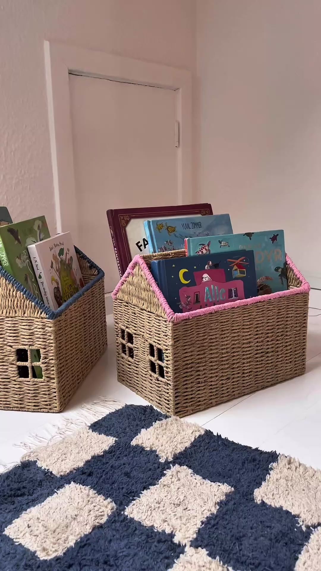 Rice House Book Organizer - Blue