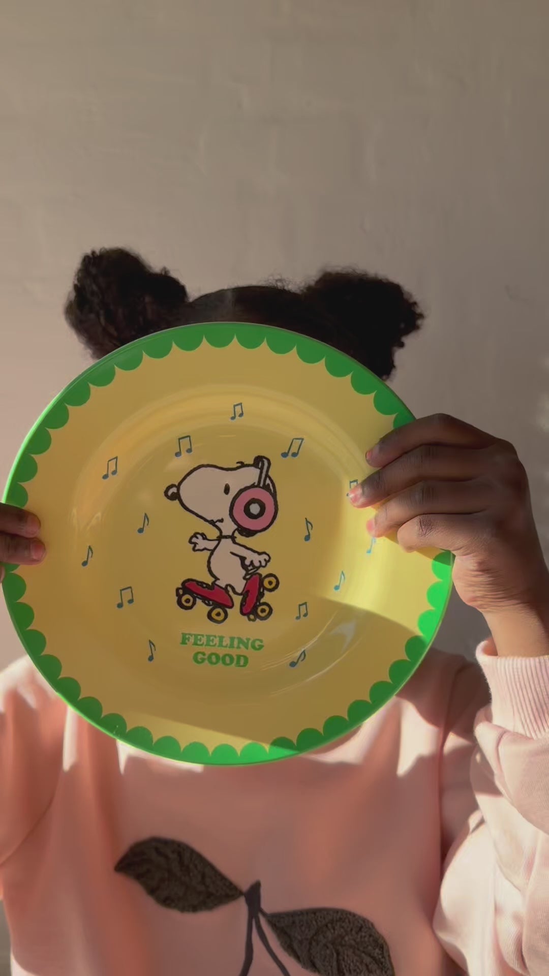 Rice Melamine Side Plate, Snoopy - Red