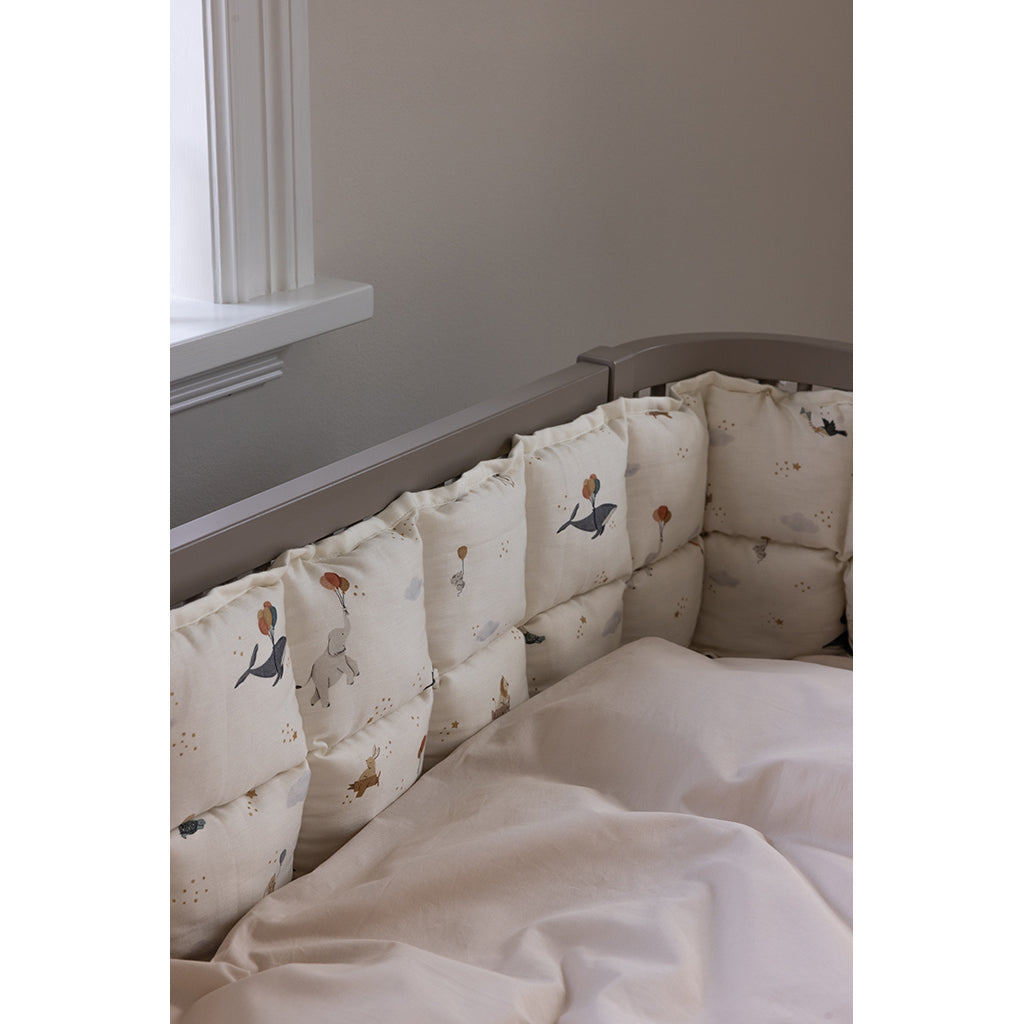 Sebra Cot Bumper, Kapok - World of Sebra