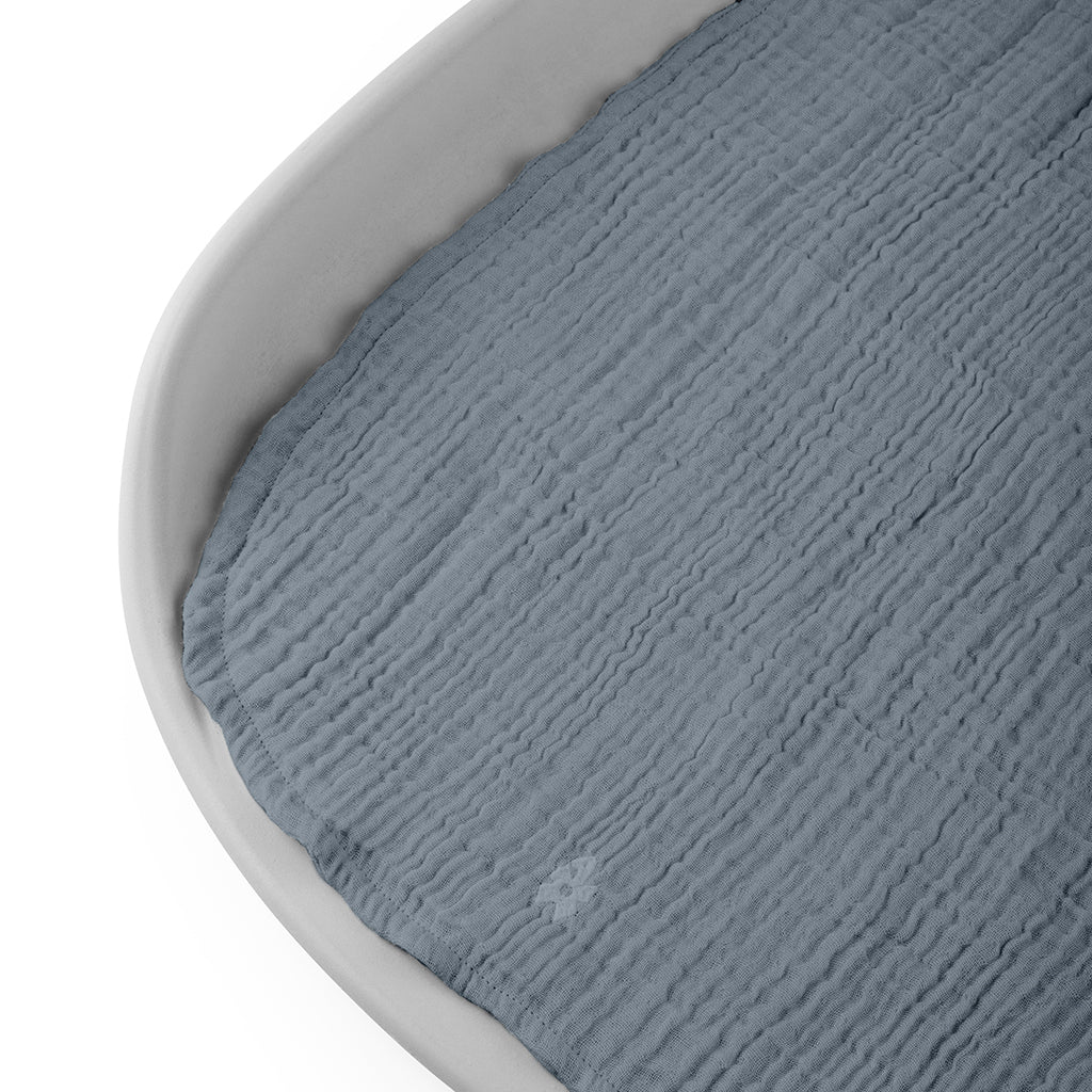 Sebra Changing Pads 6-Layer, Set of 2 - Muslin Blue