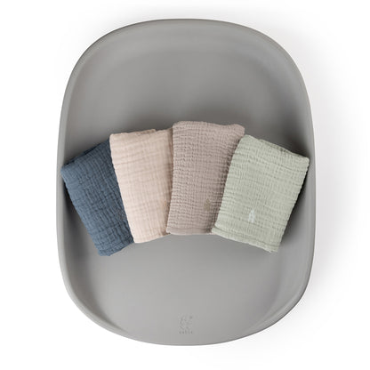 Sebra Changing Pads 6-Layer, Set of 2 - Muslin Blue