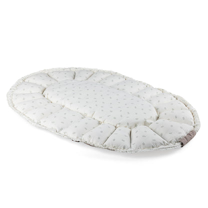 Sebra 3-in-1 Baby Nest, Baby Lift, and Play Mat, Sophora Leaves - Beige