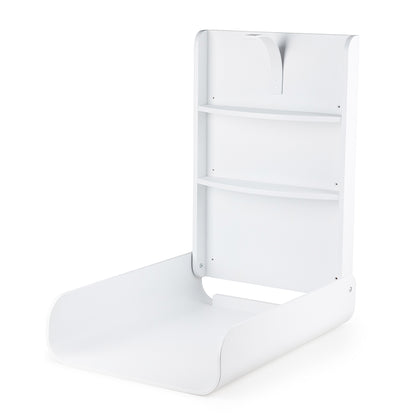 Sebra Væghængt puslebord i træ, Classic white