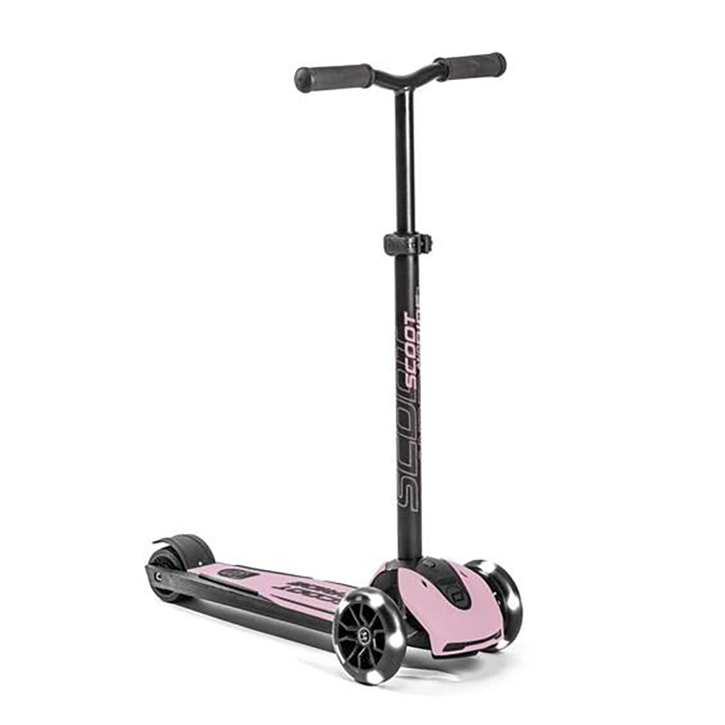 Scoot and Ride Highway Kick 5 løbehjul i lyserød med LED-lys