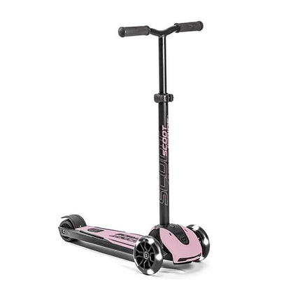 Scoot and Ride Highway Kick 5 løbehjul i lyserød med LED-lys