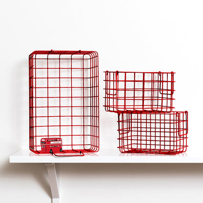 Mustard Made Baskets, Set of 3 Wire Baskets - Poppy