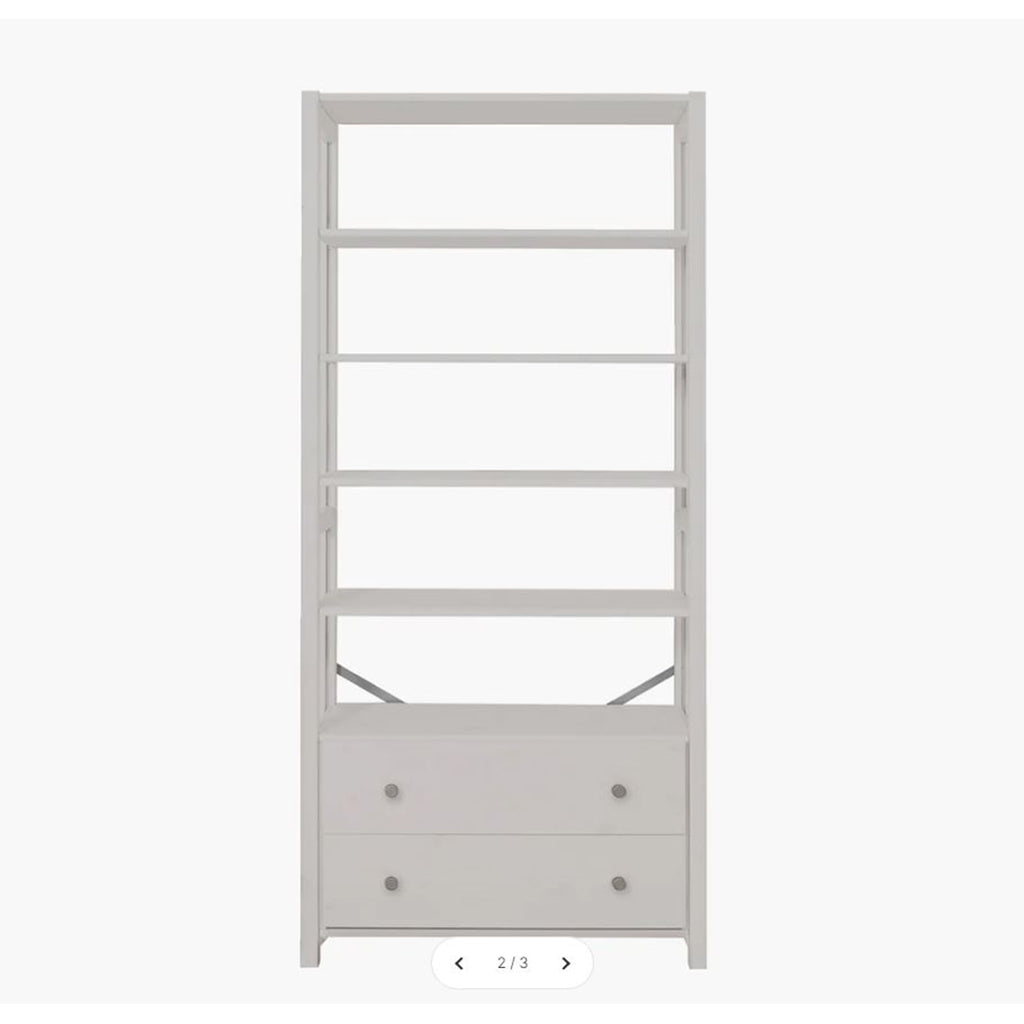 By Aulum Vangså Ladder Shelf with Storage, H: 179 x W: 83 cm - Mushroom