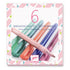Djeco tuscher m. glitter, Sweet - 6 stk.
