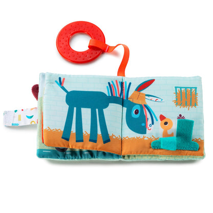 Lilliputiens Farmyard Book with Teething Ring