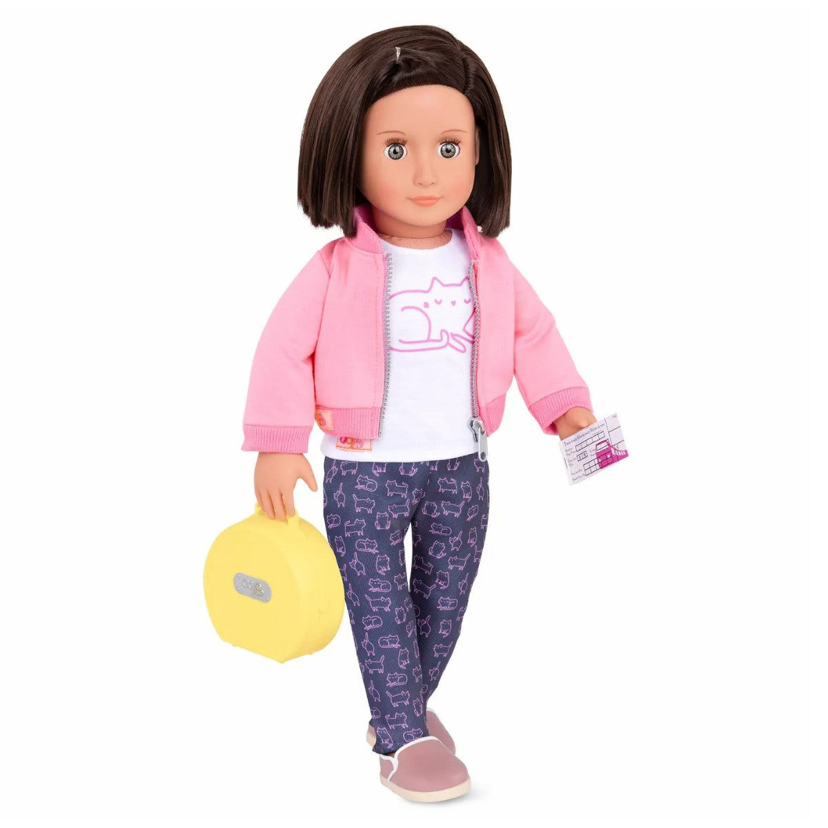 "Our Generation Deluxe Doll Clothing, Jacket and Cat T-Shirt"
