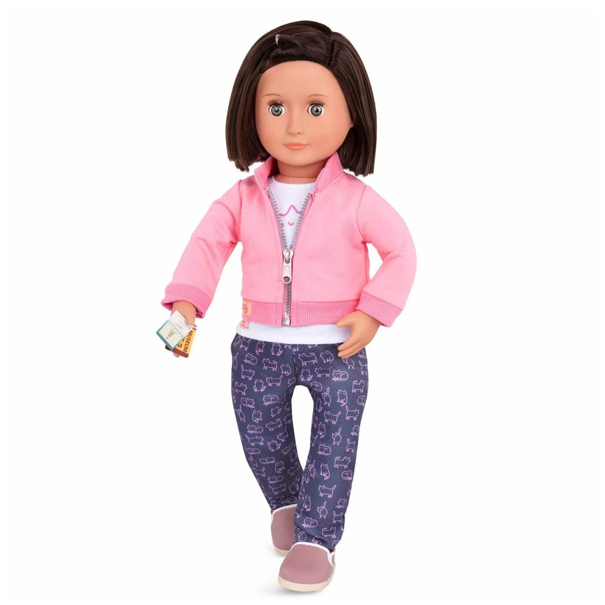 "Our Generation Deluxe Doll Clothing, Jacket and Cat T-Shirt"