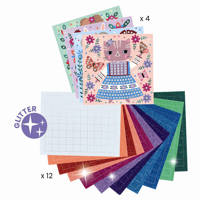 Djeco Creative Mosaic, Cute Animals