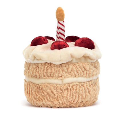 Jellycat Soft Toy, Amuseable Birthday Cake – 16 cm