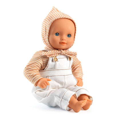 Djeco Pomea Doll Clothing, Overall Set, Cannelle