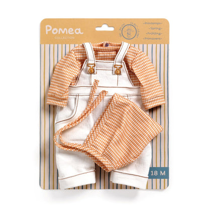 Djeco Pomea Doll Clothing, Overall Set, Cannelle