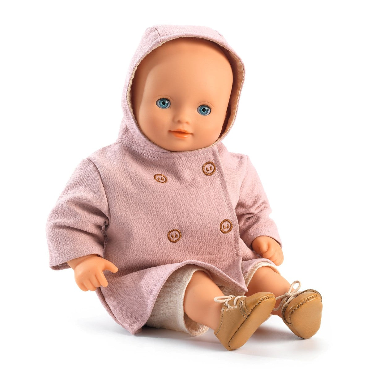 Djeco Pomea Doll Clothing, Coat with Hood