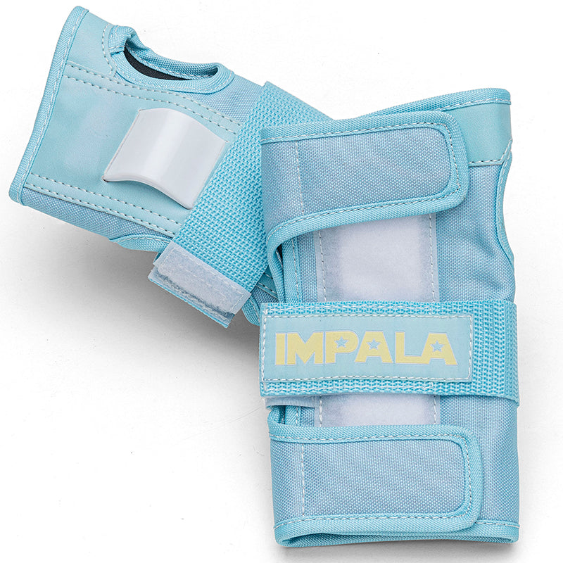 Impala Protective Gear for Roller Skating, Adult, Sky Blue/Yellow - Size S