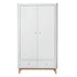 Oliver Furniture Wood klædeskab med 2 døre, hvid/eg, højde 204 cm