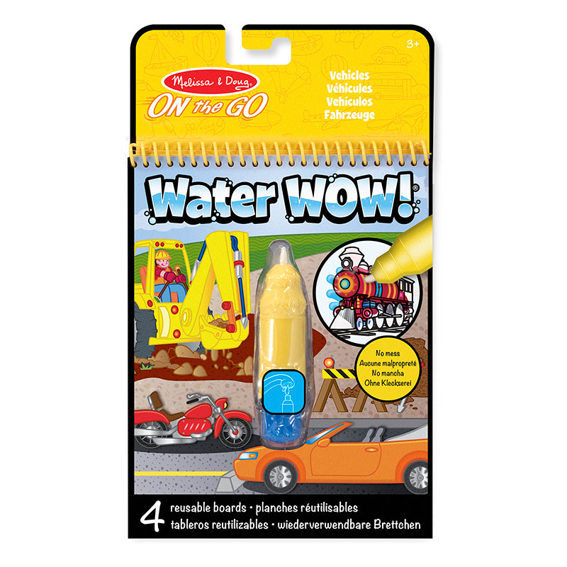 Water-wow, mal m. vand, genanvendelig motiver - køretøjer