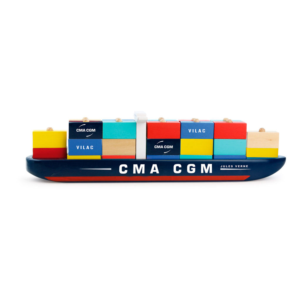 Vilac containerskib i træ - City fra siden
