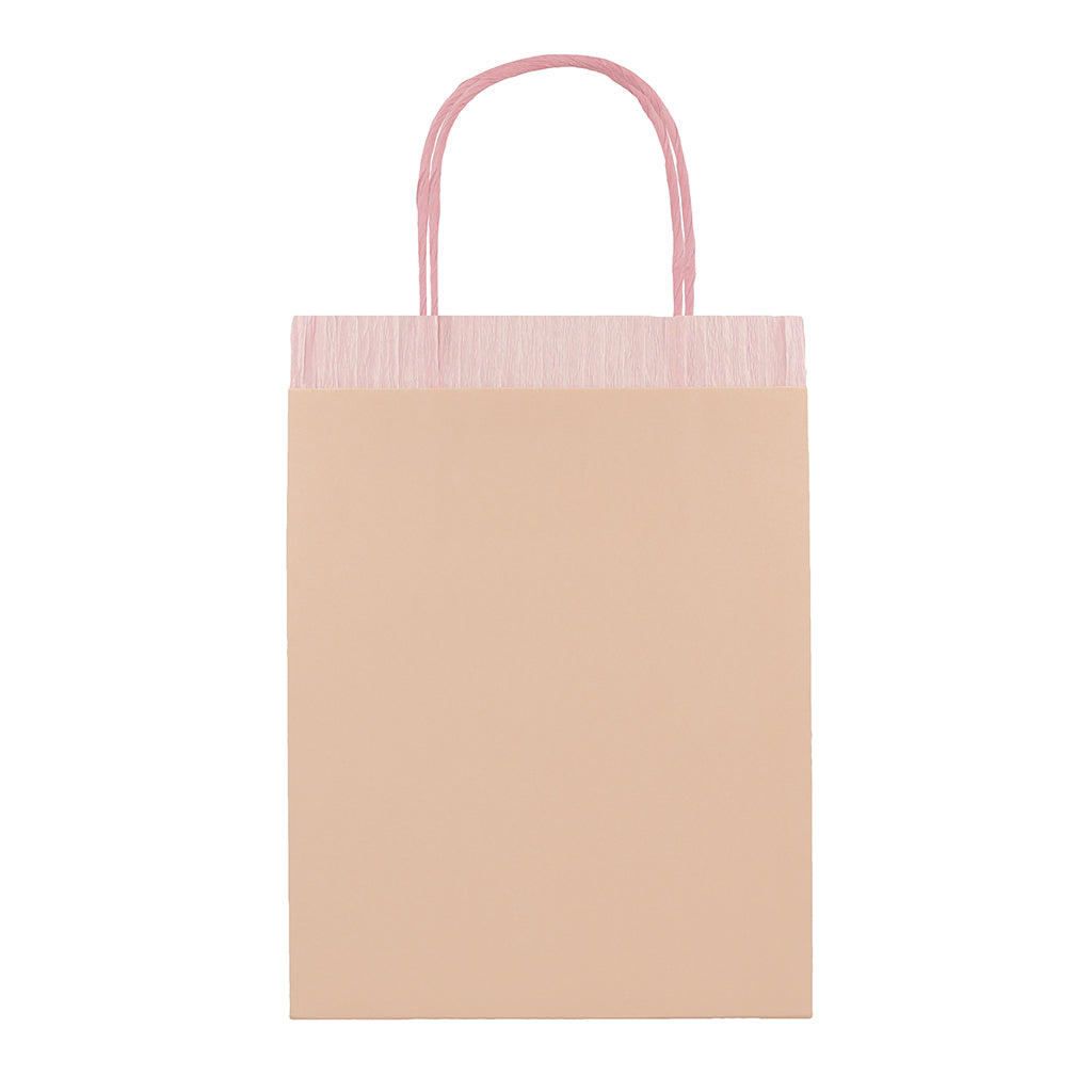 Meri Meri Party Bags, Pink Fringe - Set of 8
