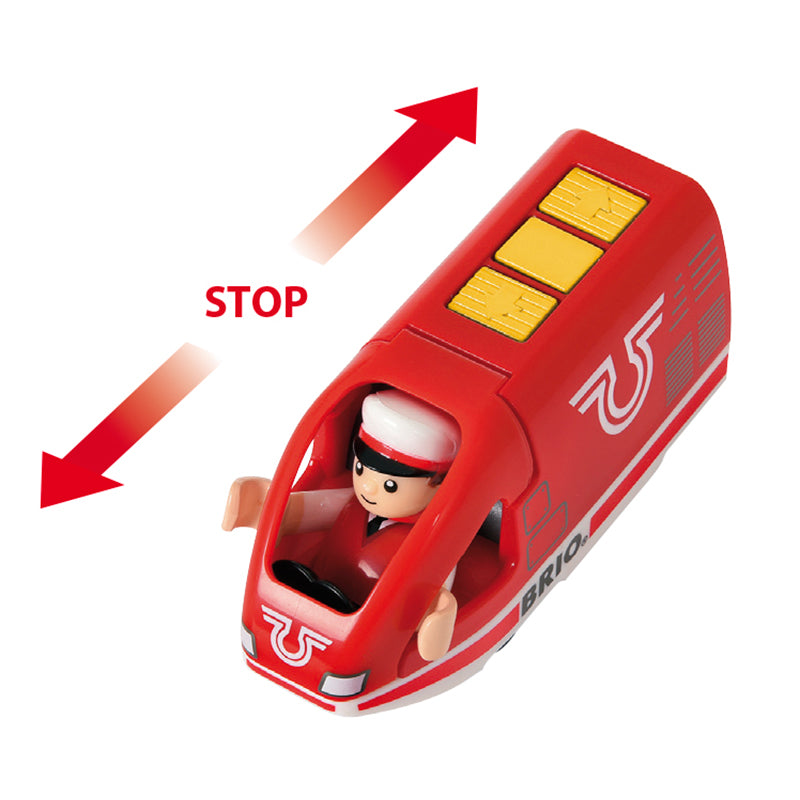 Brio Genopladeligt lokomotiv m/mini USB kabel - Rødt