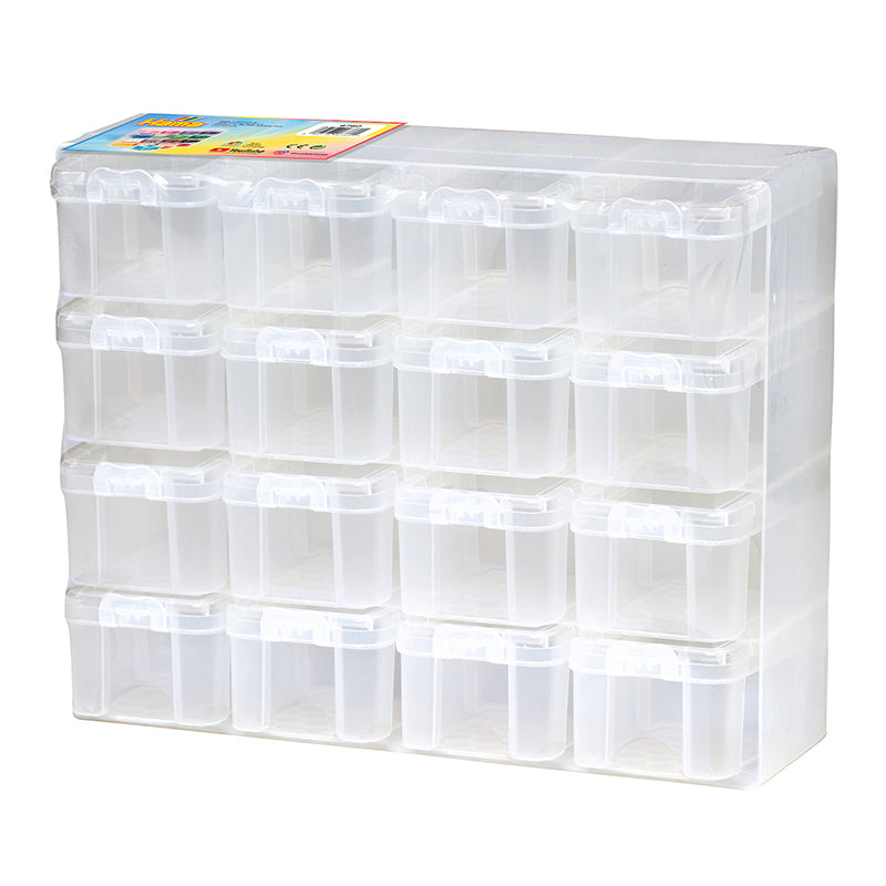 Hama Midi, Large Storage Box with 16 Compartments and Midi Beads