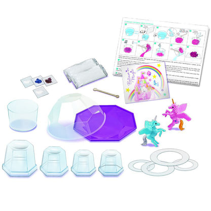 4M Experiment Kit, Crystal Growing, Magical Unicorn Terrarium – For Ages 10 and Up