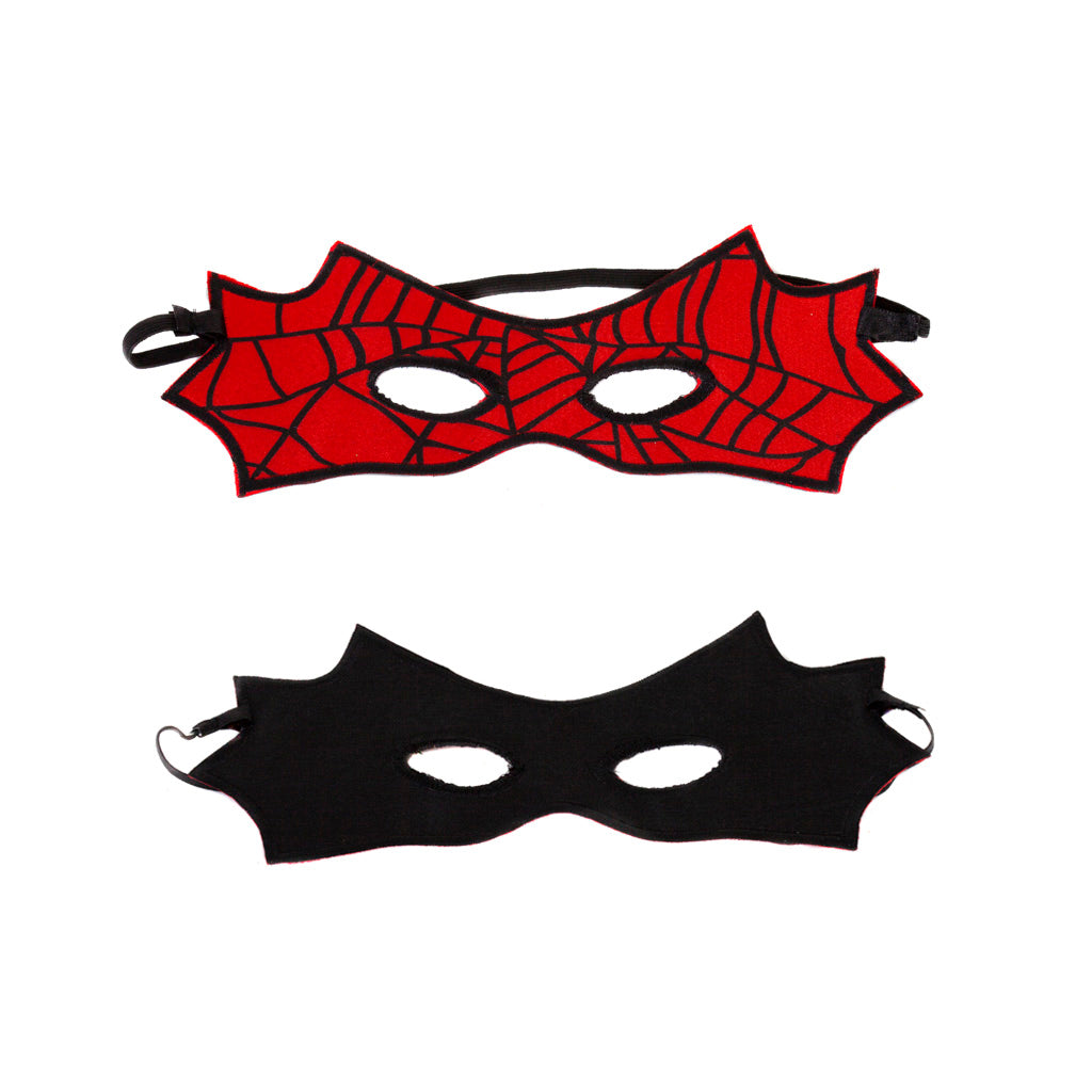 Great Pretenders Costume, Reversible Cape and Mask, Spiderman/Batman - Size 4-6 Years