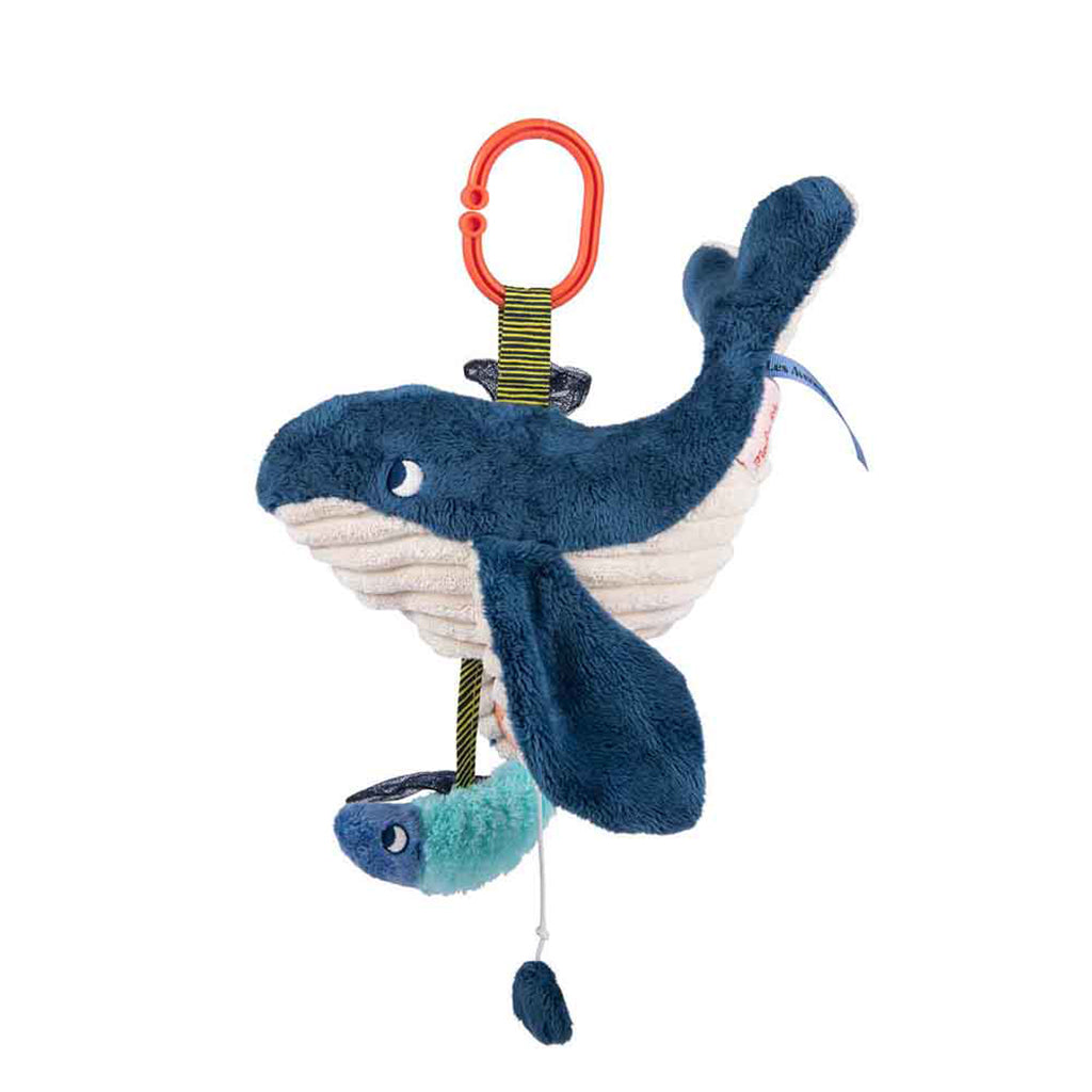 Moulin Roty Tøjdyr med musikoptræk, Hval - 29 cm