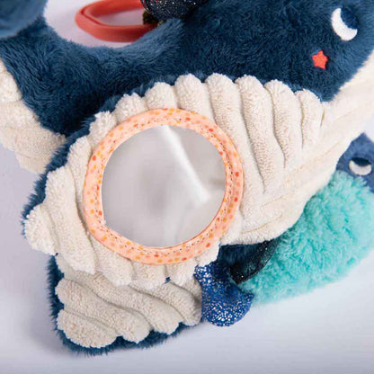 Moulin Roty Musical Plush Toy, Whale – 29 cm