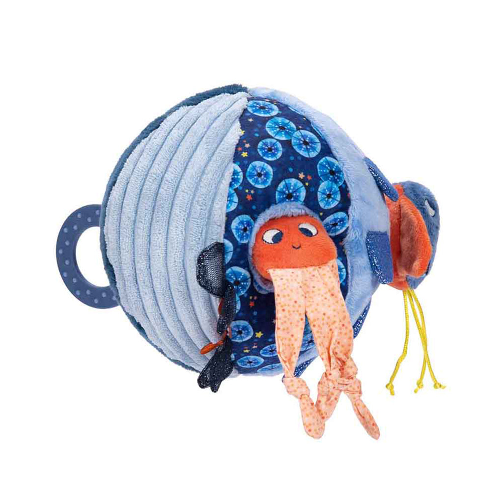 Moulin Roty Aktivitetsbold med havdyr, Les Aventures de Paulie