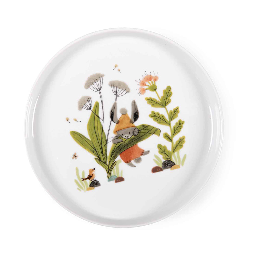 Moulin Roty Porcelain Dining Set, Three Little Rabbits