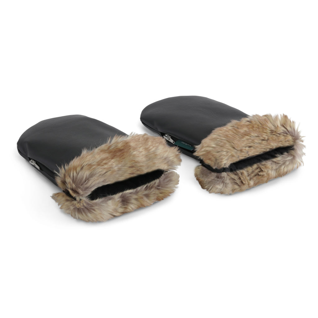 KongWalther Stroller Mittens, Østerbro Mittens – Black Fur