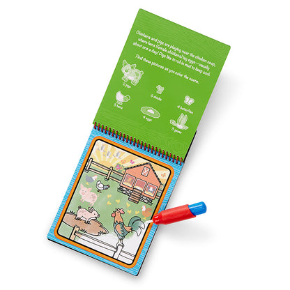 Water Wow, Paint with Water, Reusable Farmyard Scenes