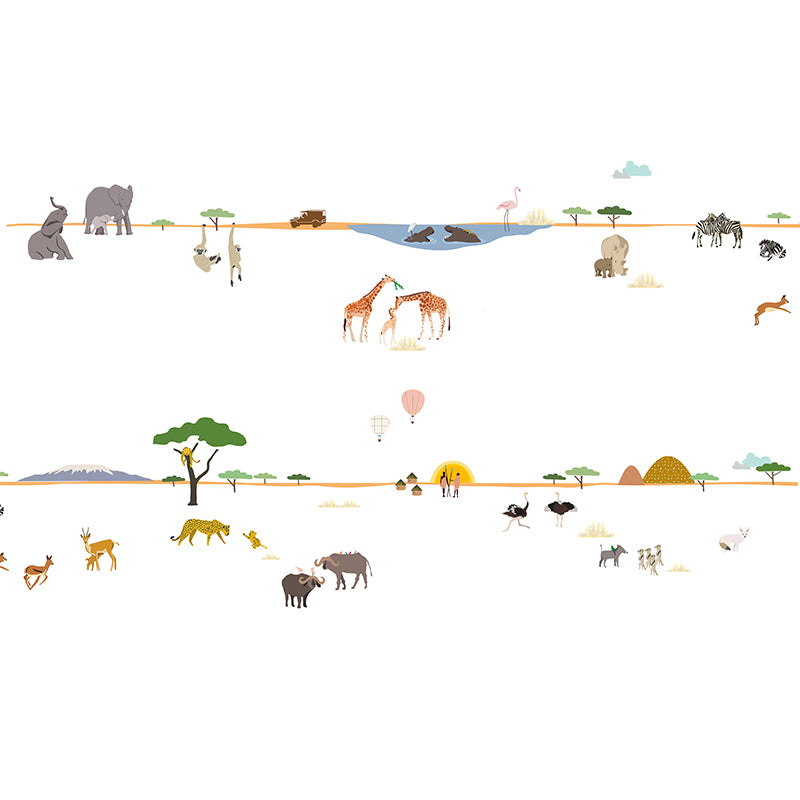 Mimi Lou wallsticker frise, Liv - Safari