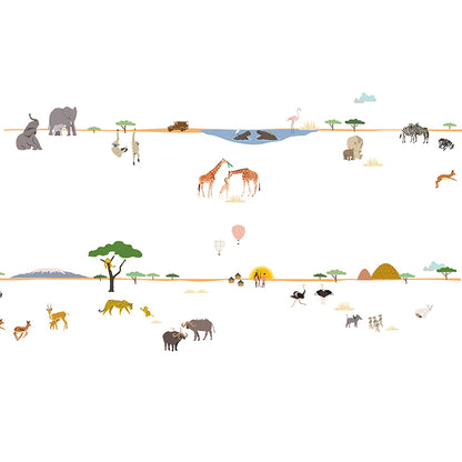 Mimi Lou wallsticker frise, Liv - Safari