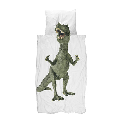Snurk voksensengetøj, økologisk - Dinosaur
