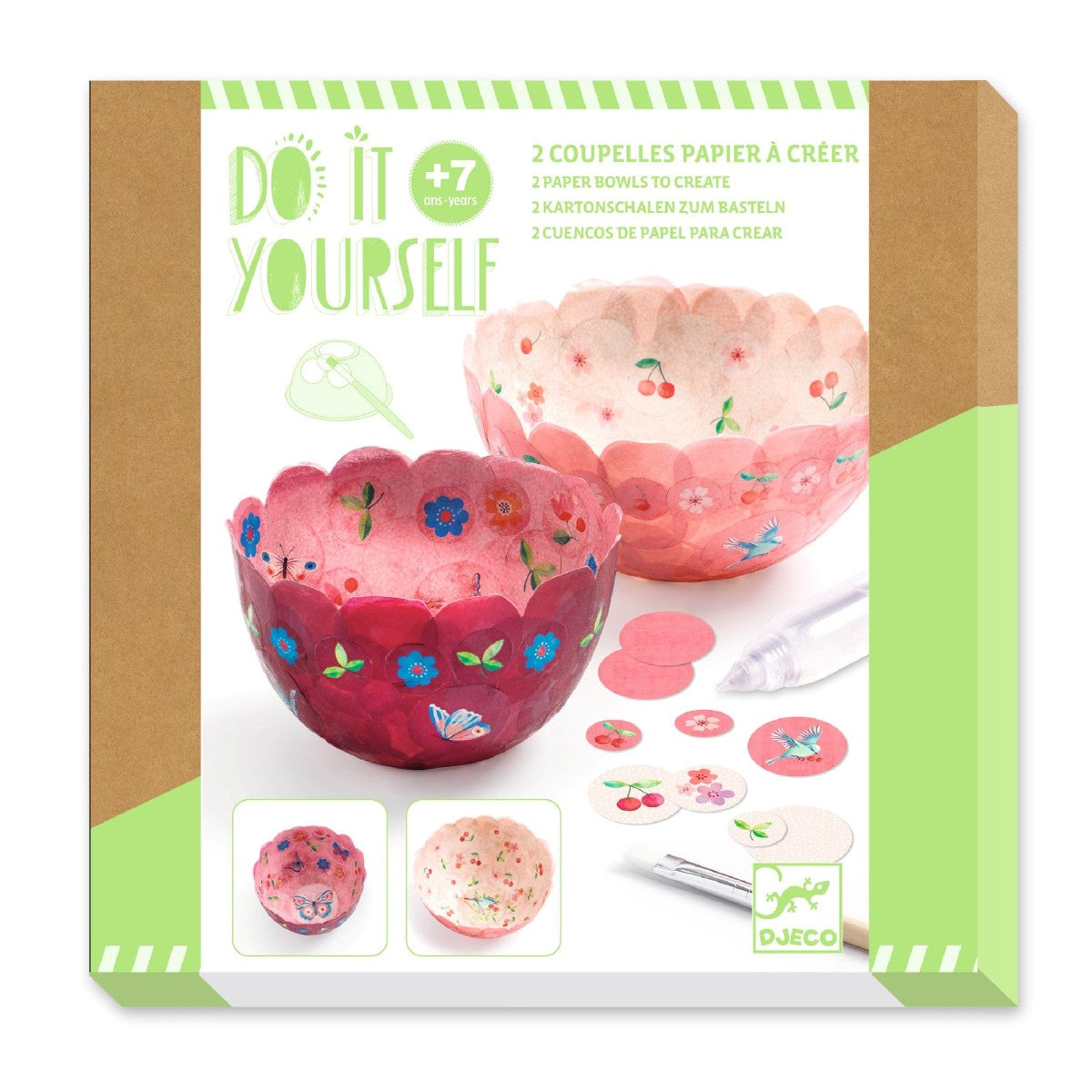 Djeco DIY - Papirskåle, Sommerfugle DJ07982