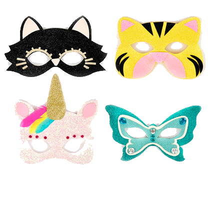 Den Goda Fen Animal Mask, 4 Assorted Variants