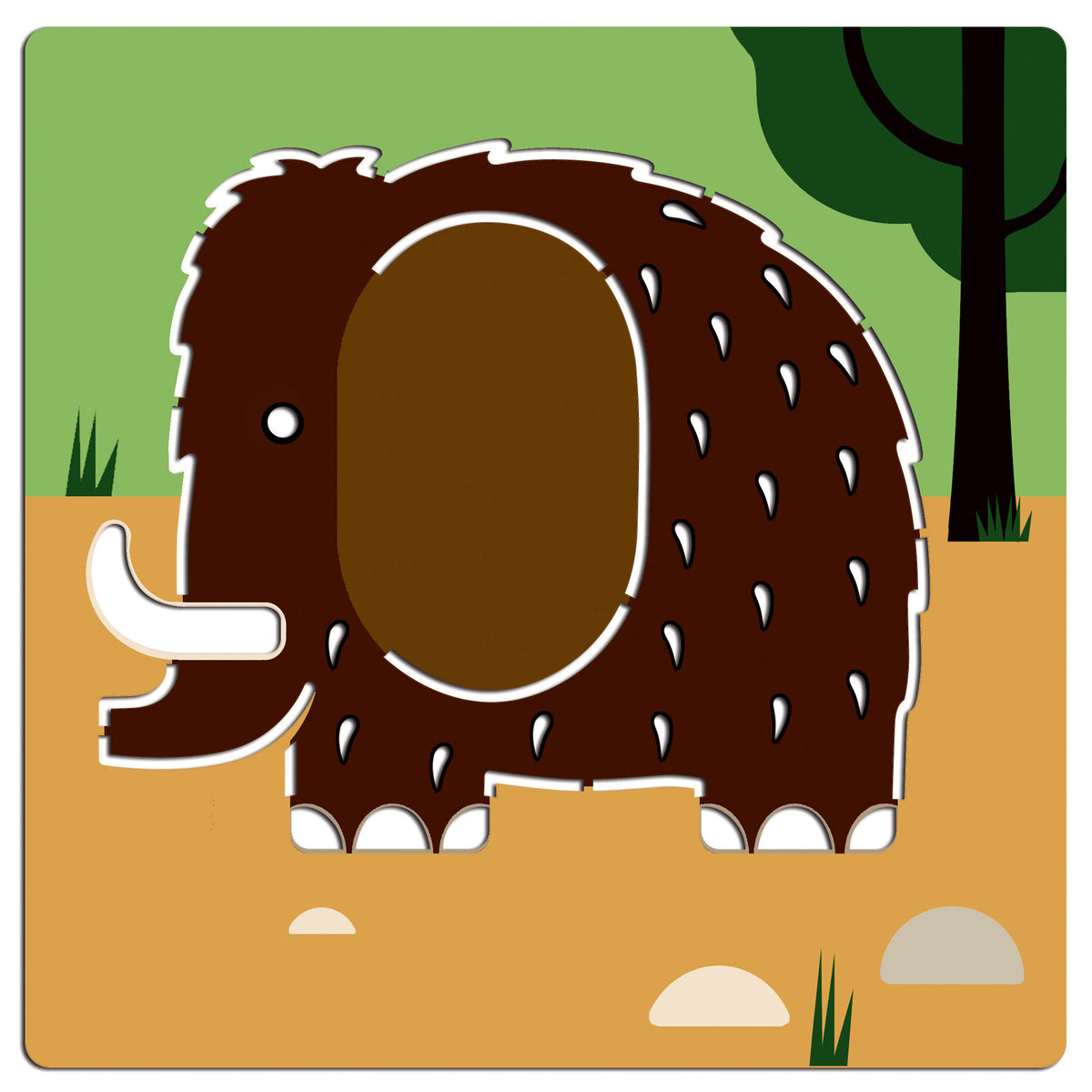 Djeco Drawing Templates, Dino