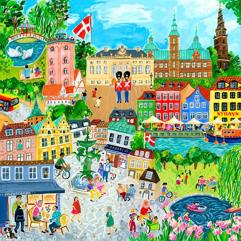 Eeboo puslespil, København - 1000 brikker