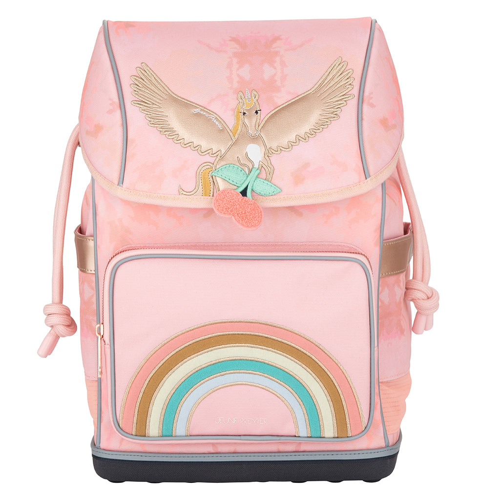 Jeune Premier Ergonomic rygsæk, Tie-dye Pegasus - Fra 6-10 år
