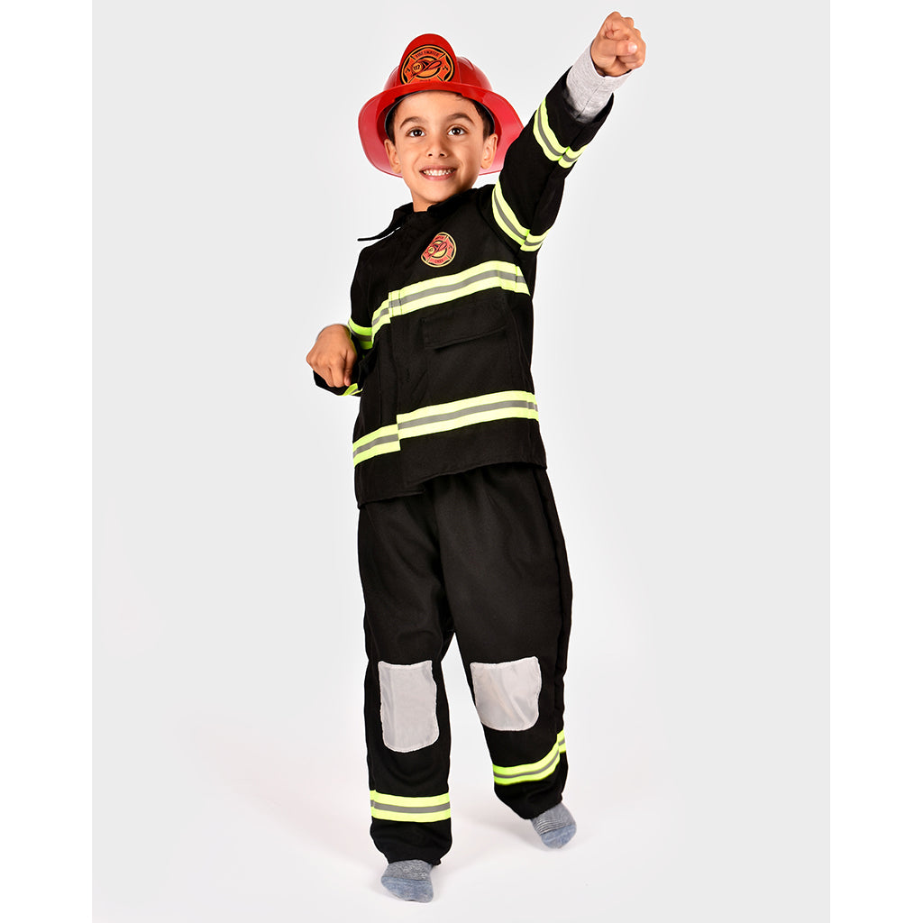 Den Goda Fen Costume, Firefighter Outfit - Sizes 4-6 Years