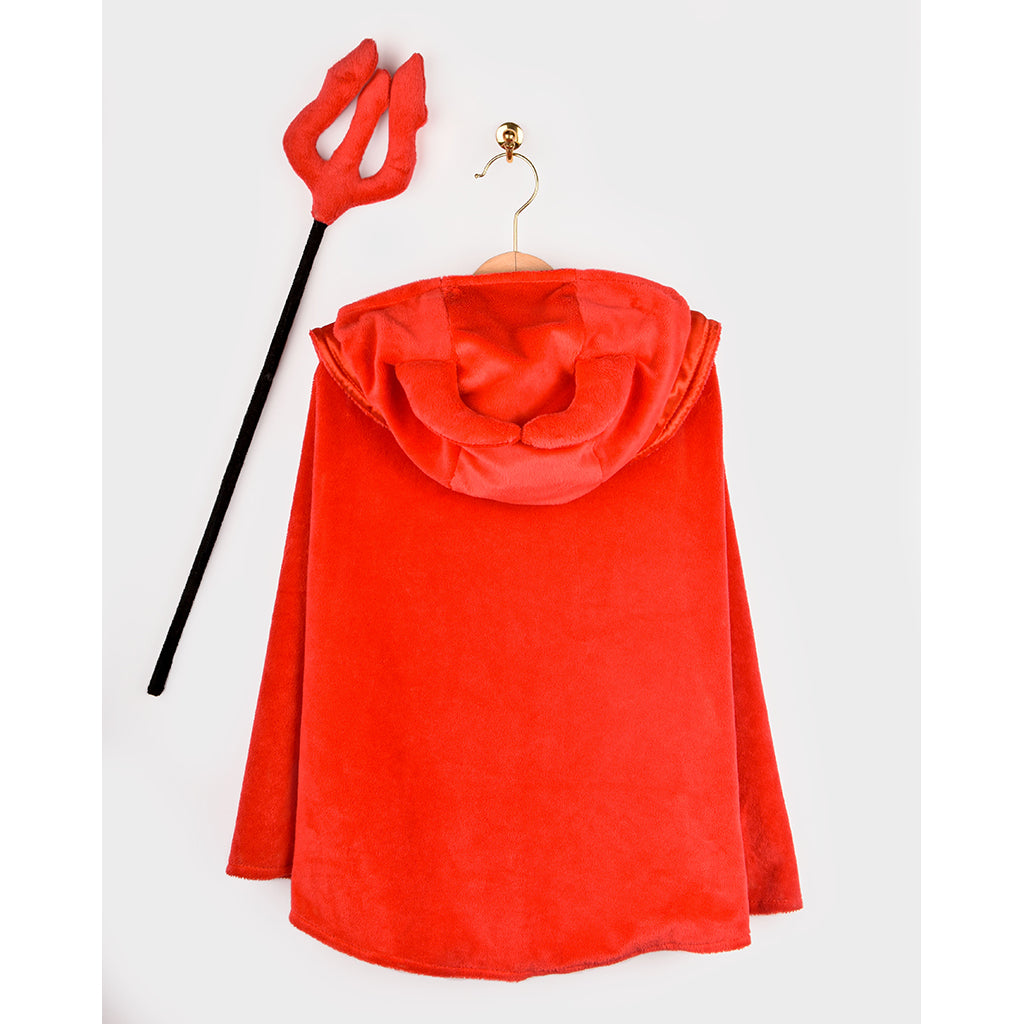 Den goda Fen kostume, djævel m. trefork, Str. 3-8 år