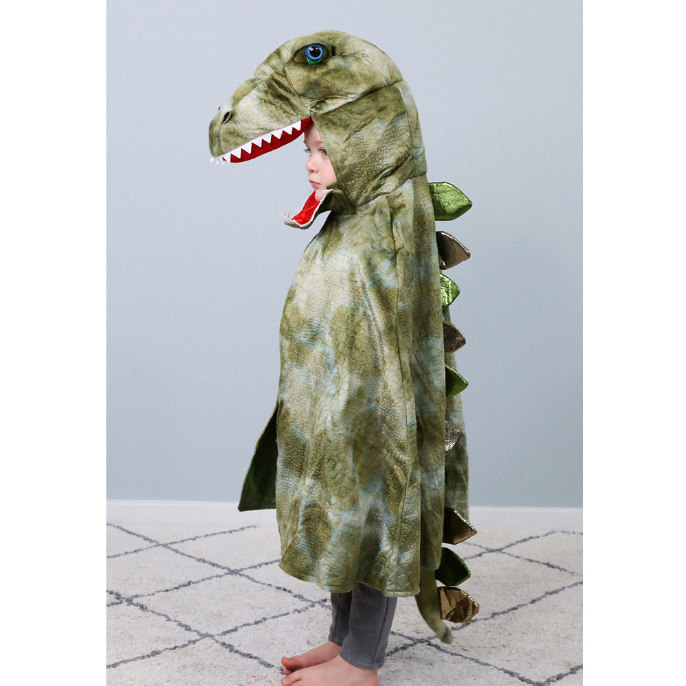 Great Pretenders dyrekostume, dinosaur kappe, T-Rex - str. 4-6 år