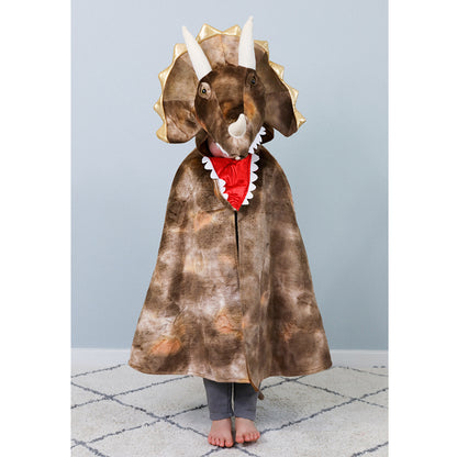 Great Pretenders dyrekostume, Grandasaurus Triceratops Cape m. klør - str. 4-6 år