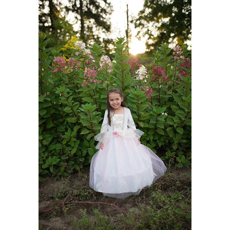 Great Pretenders udklædningstøj, Prinsessekjole gylden rose - str. 3-8 år